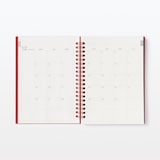 【Ｇ仕様】ポリプロピレンカバーマンスリーウィクリースケジュール　２２年１２月