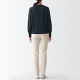 メリノウール洗えるクルーネックセーター