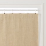 ポリエステルマット織ノンプリーツカーテン／遮光裏地付／マスタード