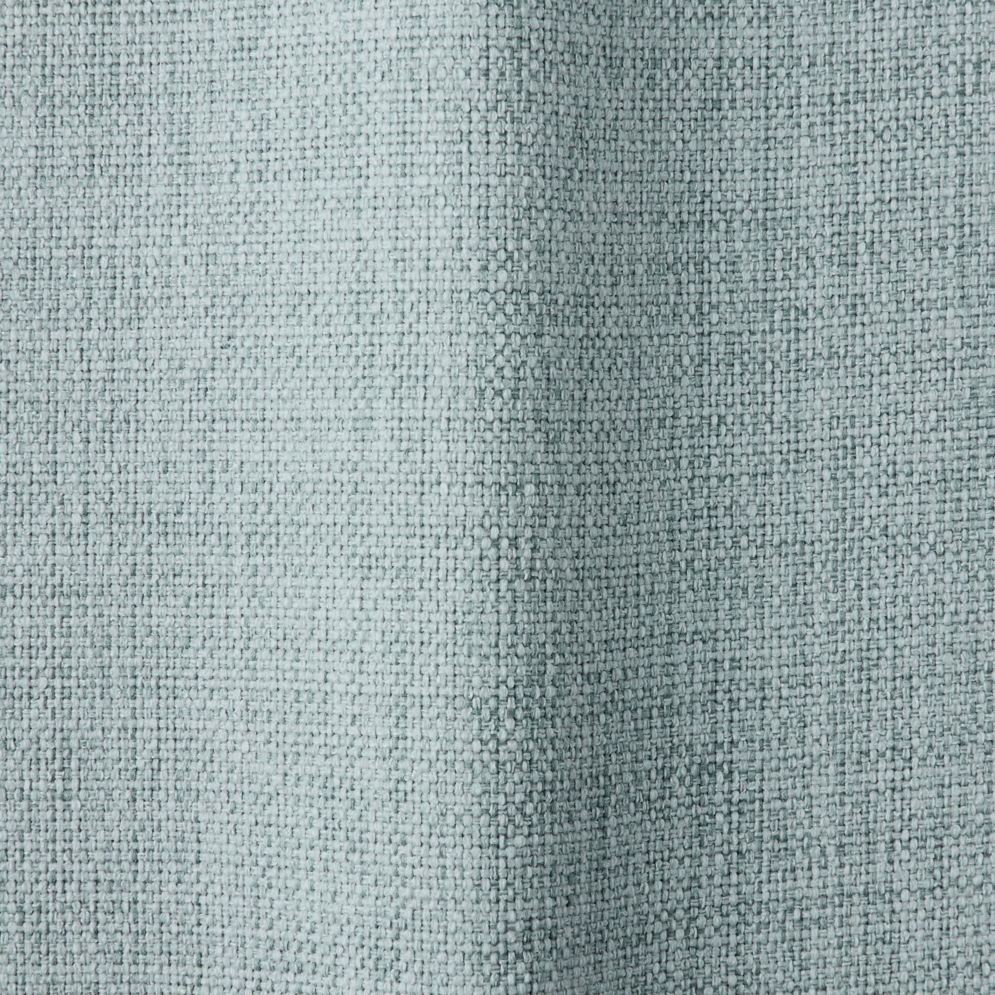 ポリエステルマット織プリーツカーテン２倍ヒダ／遮光裏地付／ライトブルー