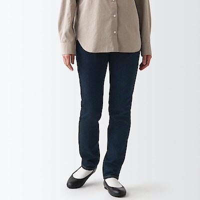 婦人　ストレッチデニム　スリムパンツ（股下75cm）