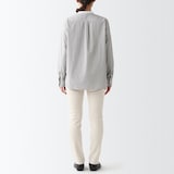 ストレッチデニムスリムパンツ　股下７５　生成