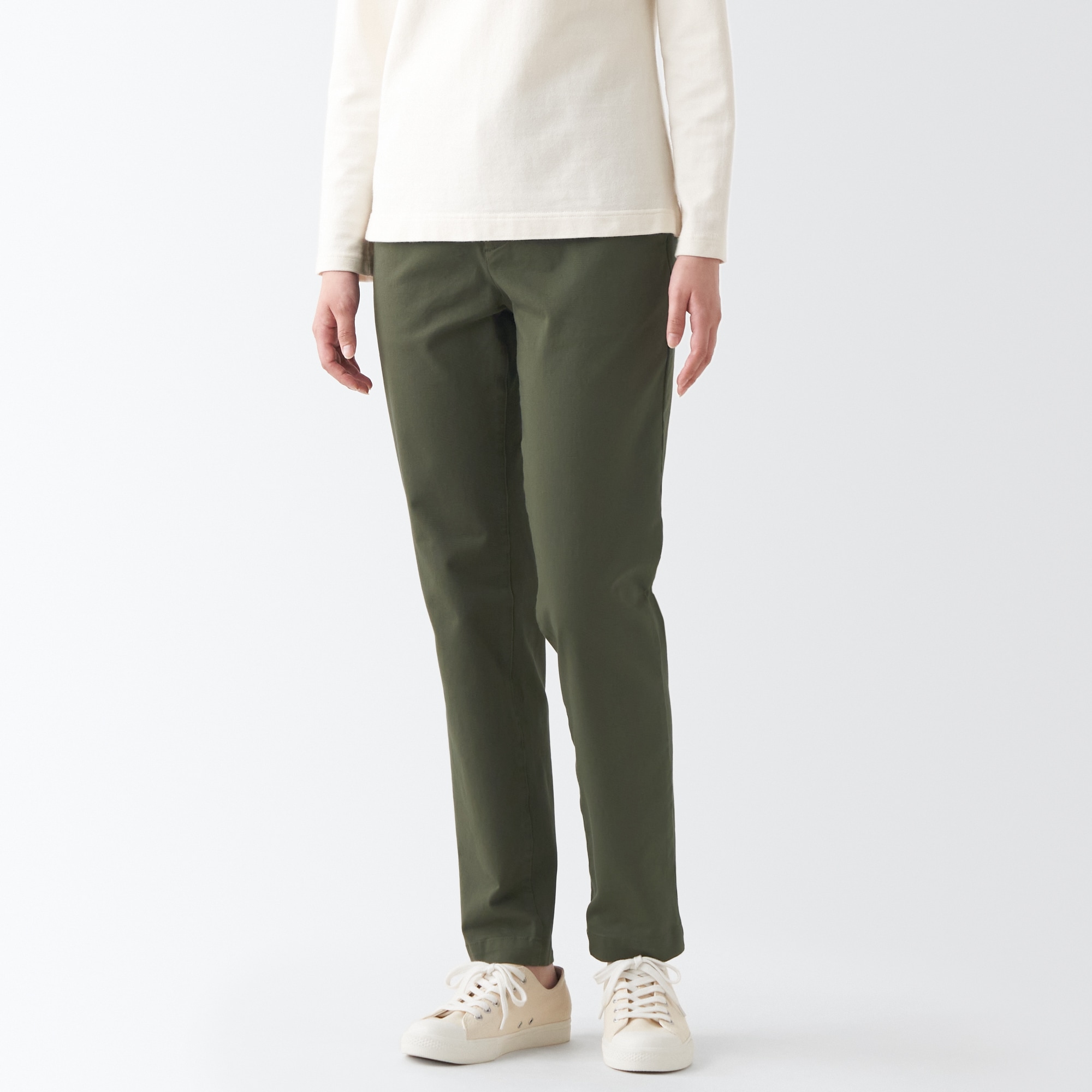 縦横ストレッチチノボーイフィットパンツ　股下７５ｃｍ
