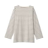 太番手ボートネック長袖Ｔシャツ