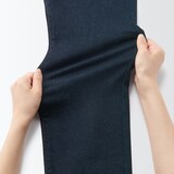 スーパーストレッチデニムスキニーパンツ　股下７６ｃｍ　ダークネイビー