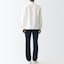 ストレッチデニムスリムパンツ　股下８２ｃｍ　ダークネイビー