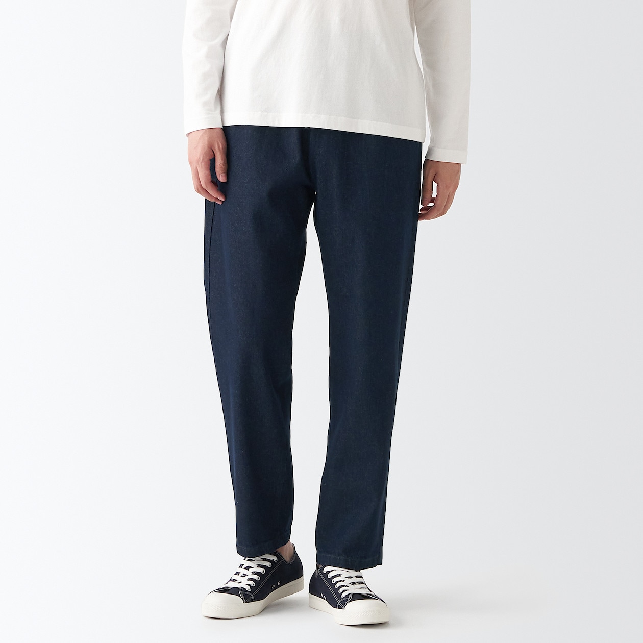 デニム イージーパンツ インディゴ 紳士ｌ ダークネイビー パンツ 紳士服 メンズウェア 通販 無印良品