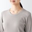 ストレッチリブ編みクルーネック長袖Ｔシャツ