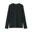 ストレッチリブ編みクルーネック長袖Ｔシャツ