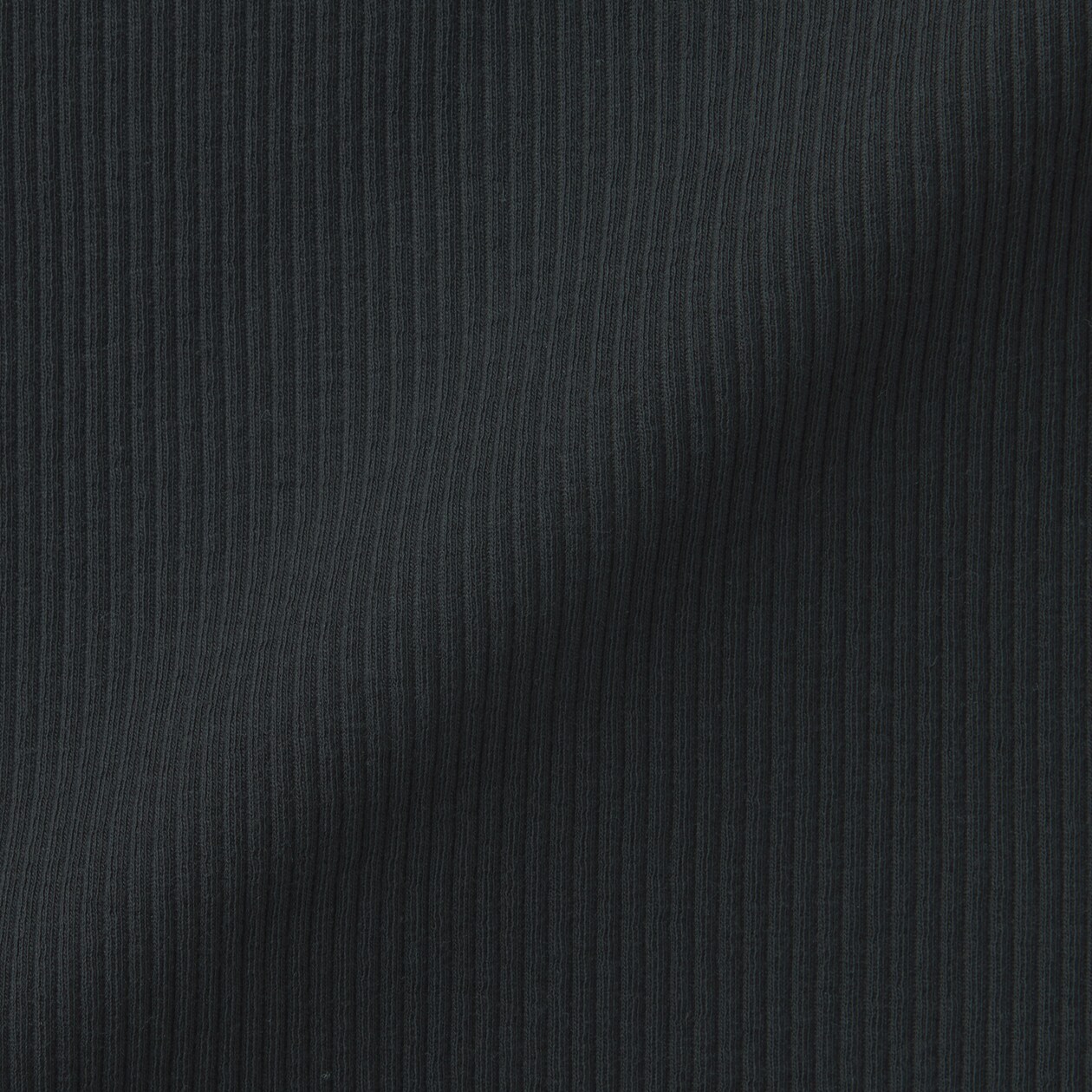 ストレッチリブ編みクルーネック長袖Ｔシャツ