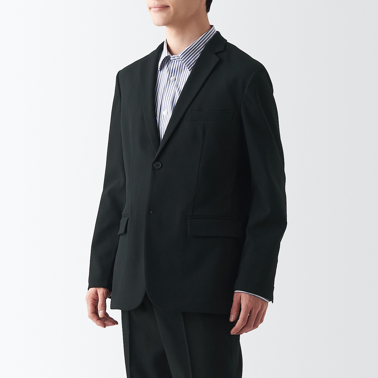 無印良品　ジャケット　ブラック