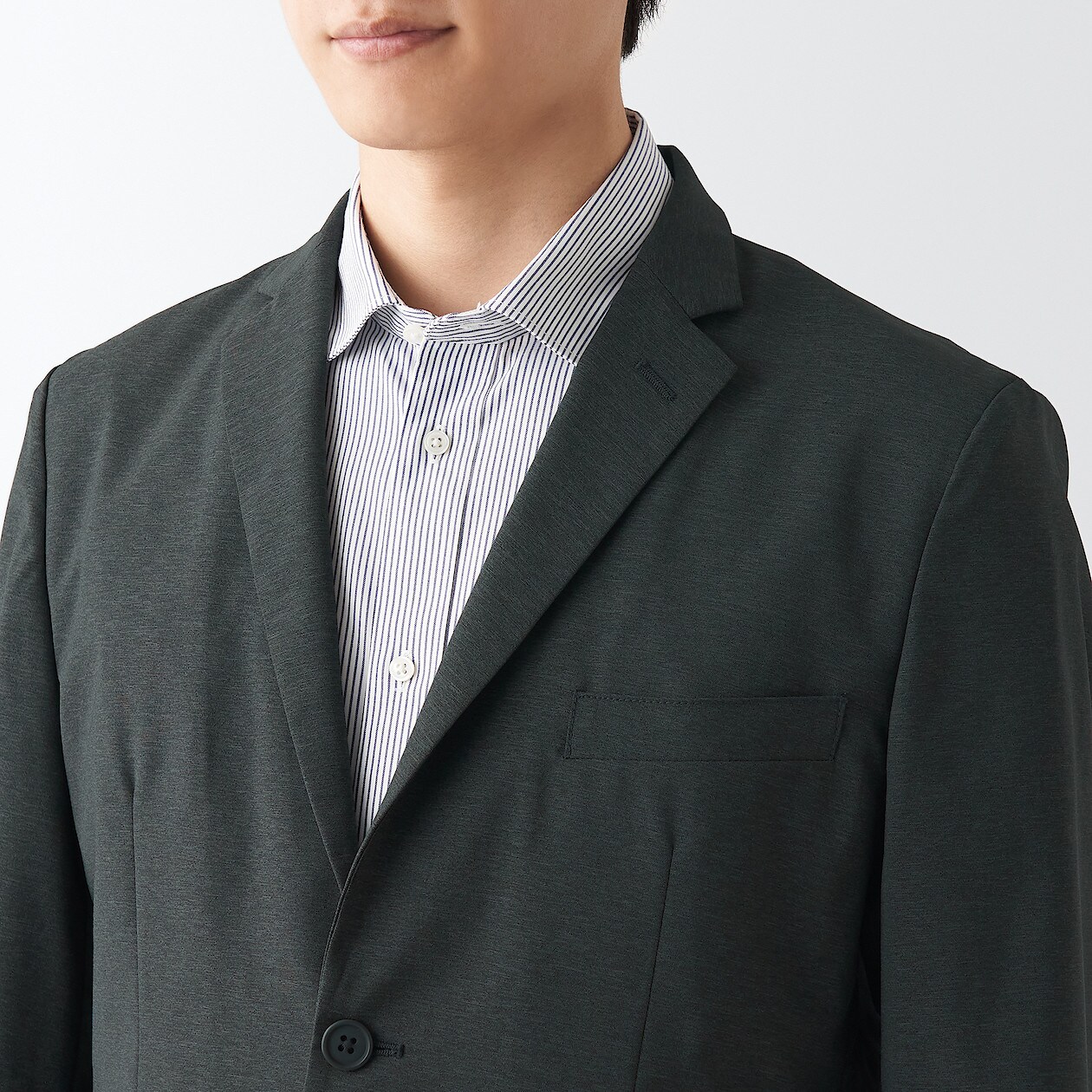 国産品 無印良品 メンズストレッチジャケット