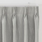 ポリエステルジャガード織波プリーツカーテン２倍ヒダ／遮光裏地付／ベージュ