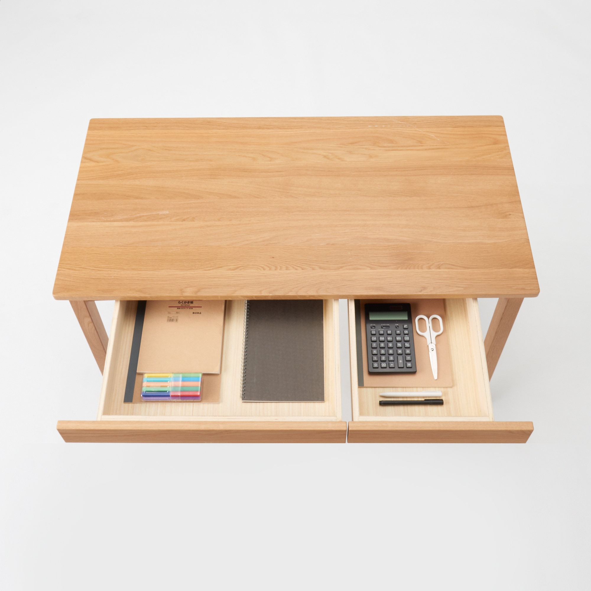 木製デスク　キャビネットセット