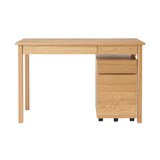 木製デスク　キャビネットセット