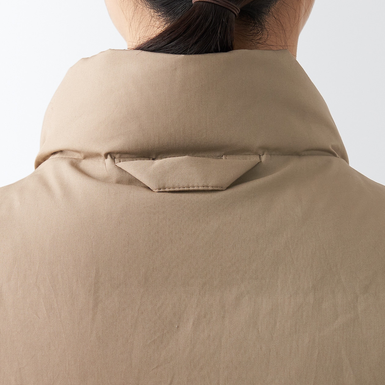 高密度織り撥水ダウンベスト L~XL・ベージュ | コート | MUJI Labo ...