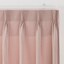 ポリエステルオックスプリーツカーテン２倍ヒダ／ピンク