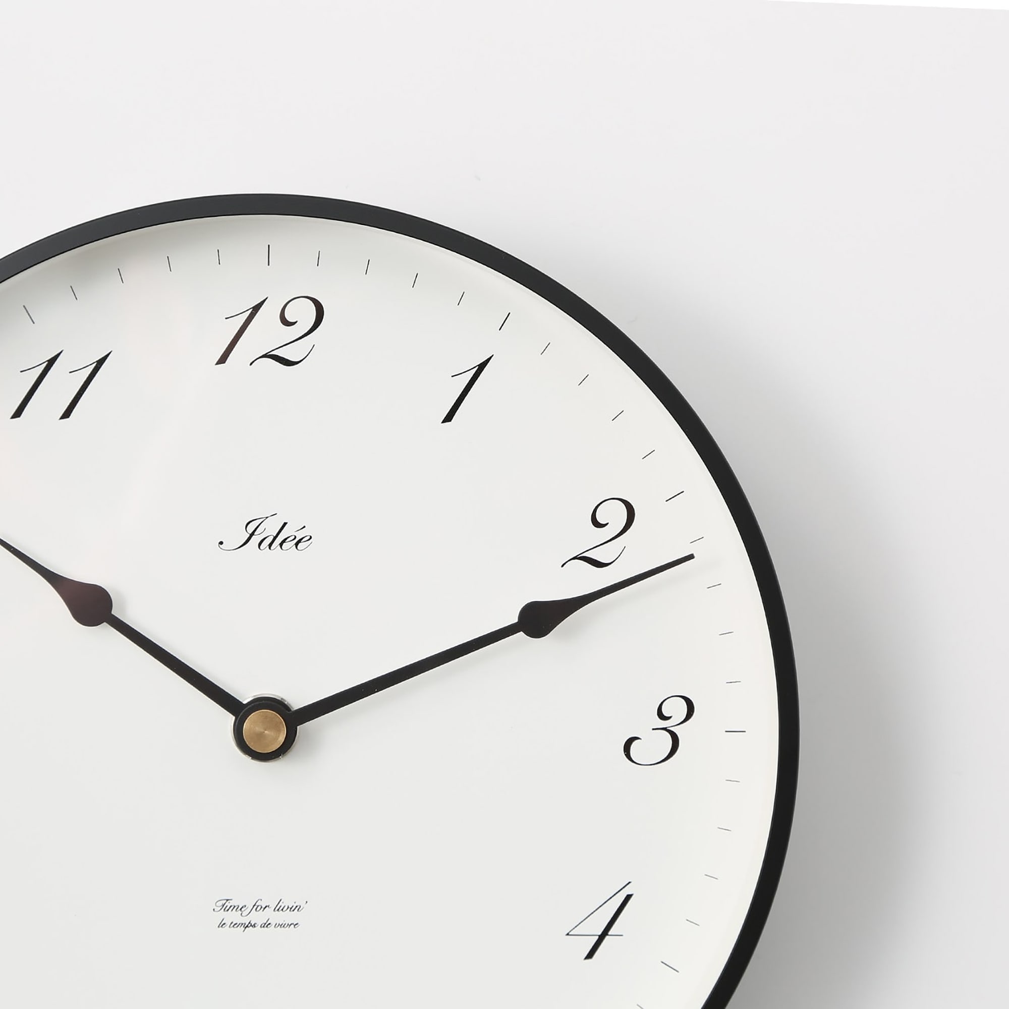 ［ＩＤＥＥ］ＩＤＥＥ　ＴＩＭＩＮＧ　掛け時計　２００ｍｍ　アラビア数字（アルミ）