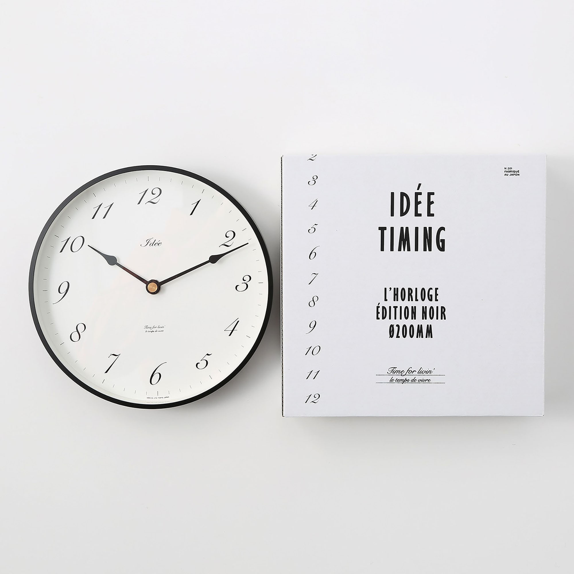 IDEE］IDEE TIMING 掛け時計 200mm ローマ