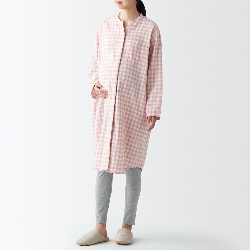 脇に縫い目のない 二重ガーゼパジャマ 無印良品