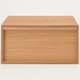 スタッキングチェスト・ハーフ・引出し・１段／オーク材突板