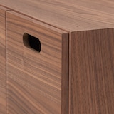 スタッキングチェスト・ハーフ・引出し・２個／ウォールナット材突板