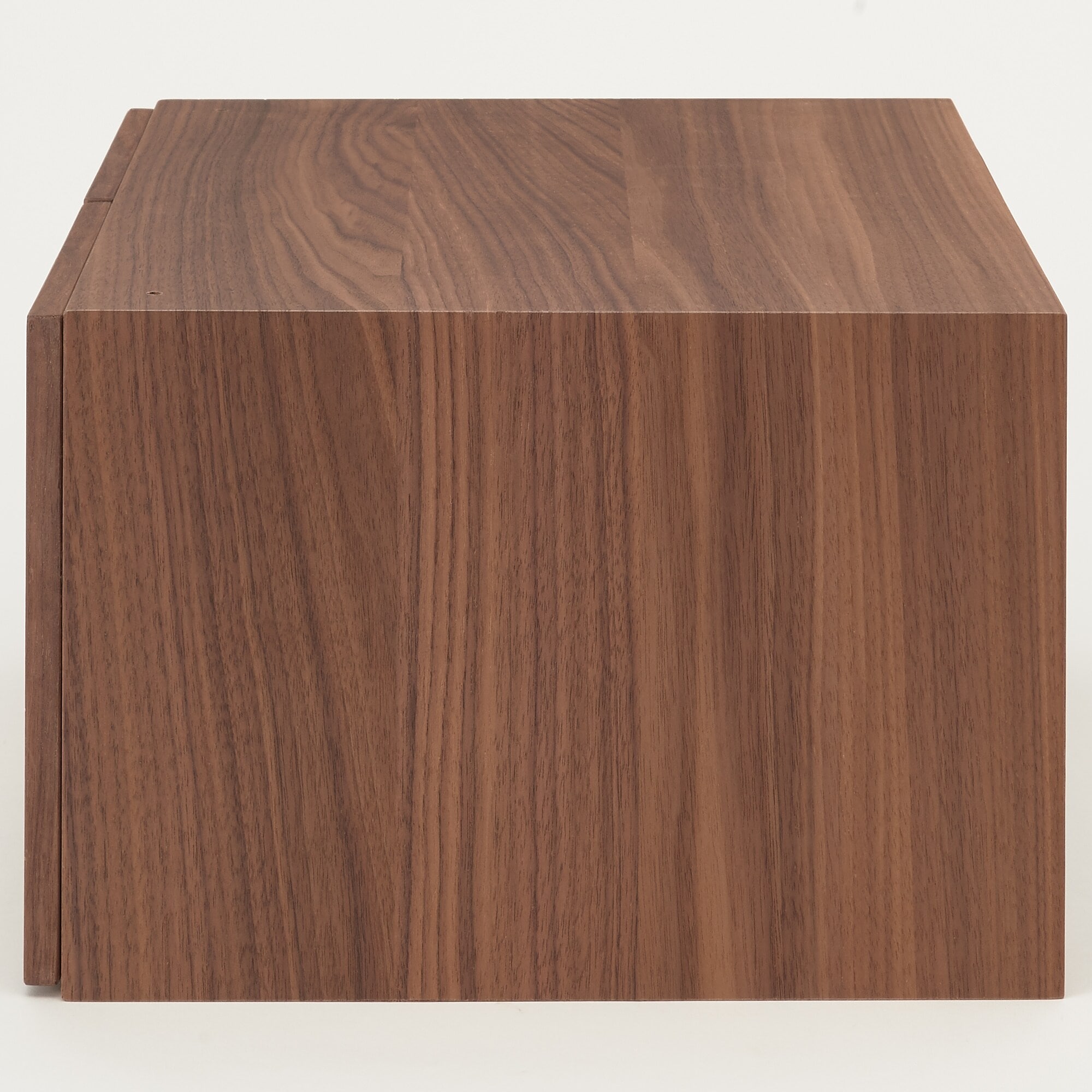 スタッキングチェスト・ハーフ・引出し・２個／ウォールナット材突板