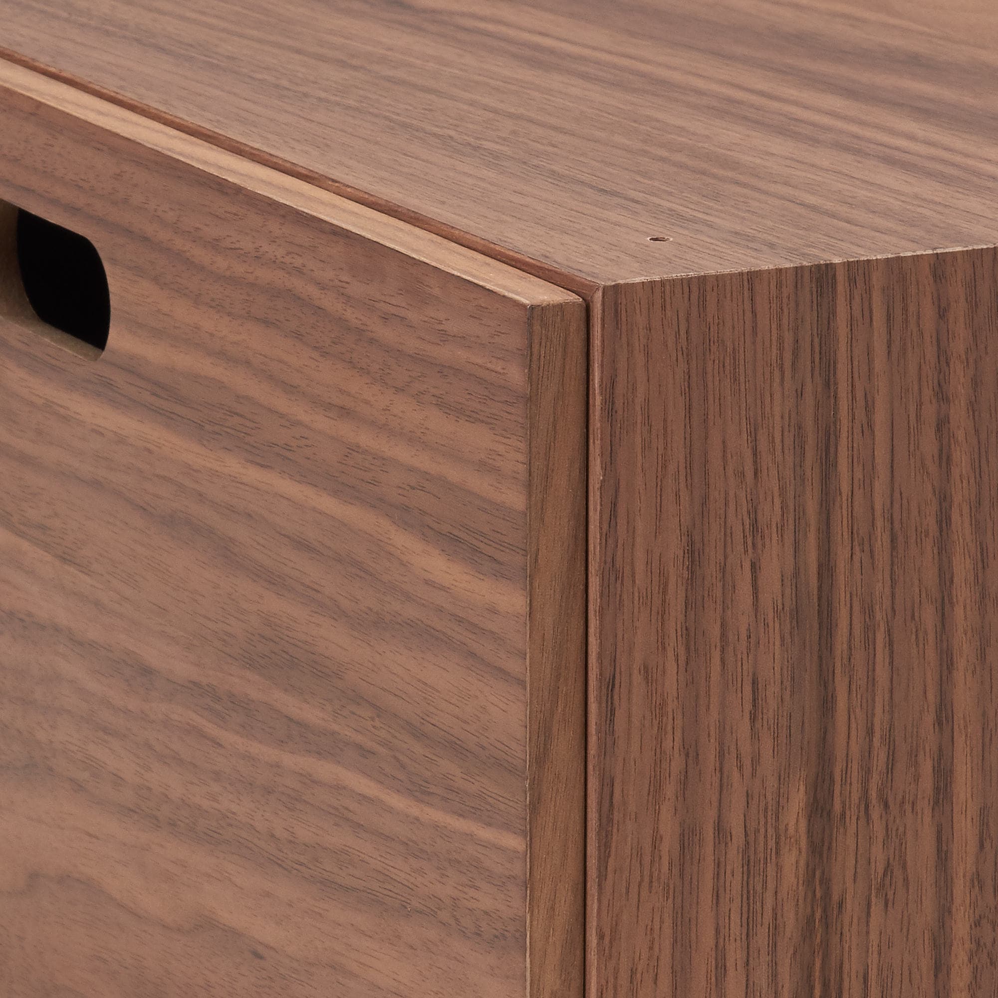 スタッキングチェスト・ハーフ・引出し・１段／ウォールナット突板