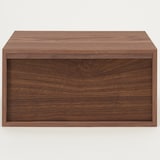 スタッキングチェスト・ハーフ・引出し・１段／ウォールナット突板