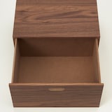 スタッキングチェスト・ハーフ・引出し・１段／ウォールナット突板