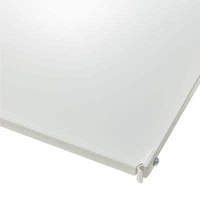 【２点セット】スチールユニットシェルフ　追加棚　ライトグレー