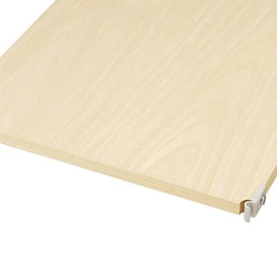 【２点セット】スチールユニットシェルフ　木製追加棚　グレー