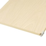 【２点セット】スチールユニットシェルフ　木製追加棚　グレー