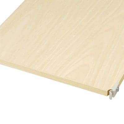 【２点セット】スチールユニットシェルフ　木製追加棚　グレー