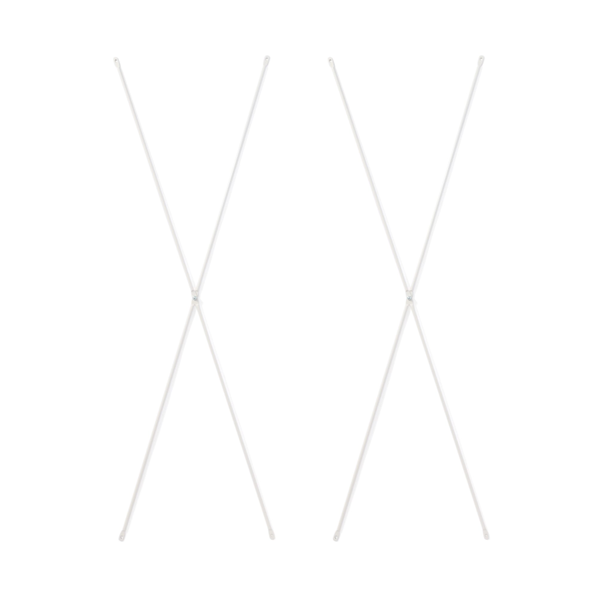 【２点セット】スチールユニットシェルフ用クロスバー　特大　ライトグレー