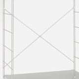 【２点セット】スチールユニットシェルフ　スチールクロスバー　小　グレー