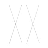 【２点セット】スチールユニットシェルフ　スチールクロスバー　大　グレー