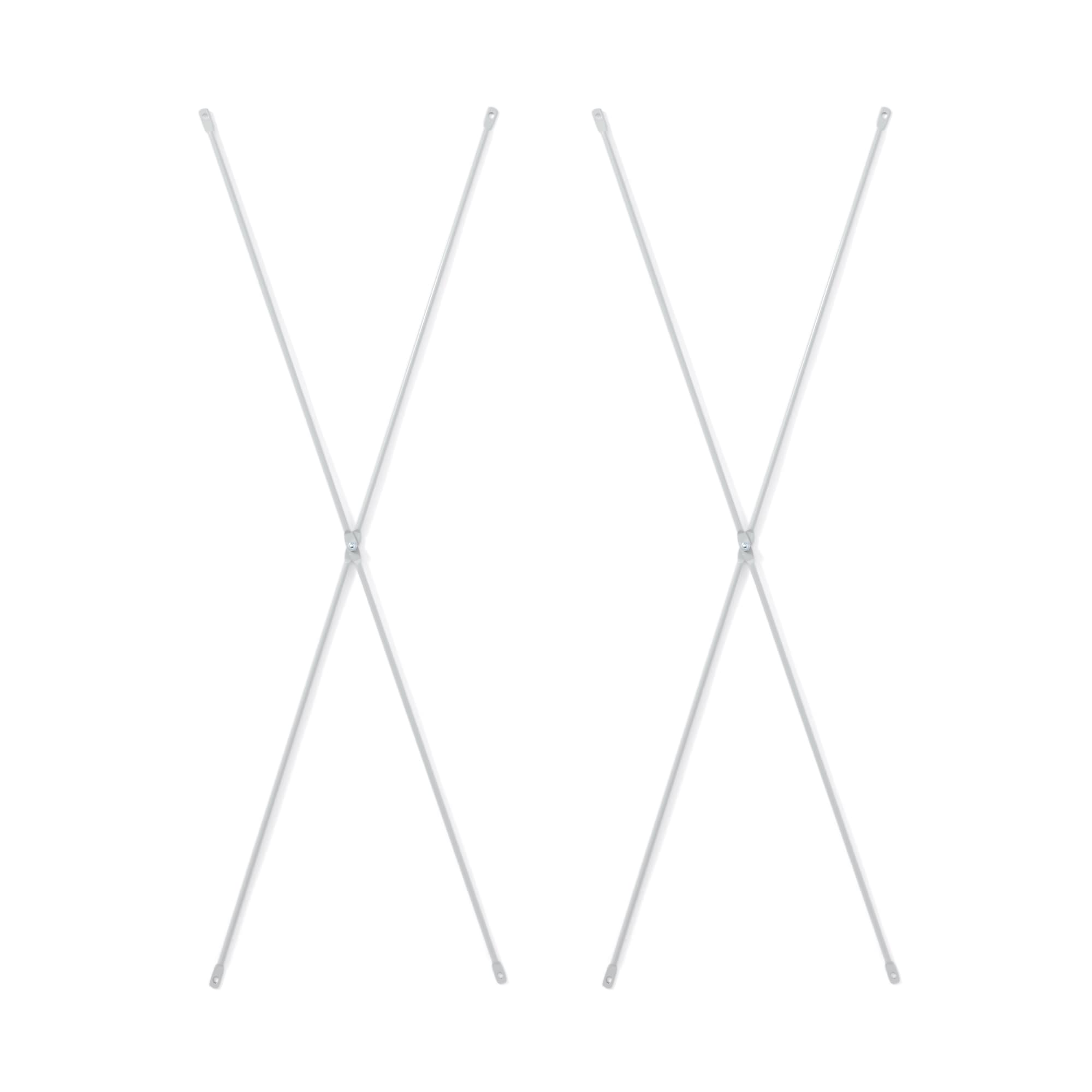 【２点セット】スチールユニットシェルフ　スチールクロスバー　大　グレー