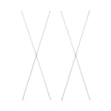 【２点セット】スチールユニットシェルフ用クロスバー　特大　グレー