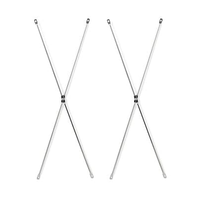 【２点セット】ステンレスユニットシェルフ　ステンレスクロスバー　小