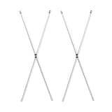 【２点セット】ステンレスユニットシェルフ　ステンレスクロスバー　小