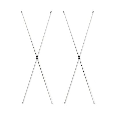 【２点セット】ステンレスユニットシェルフ　ステンレスクロスバー　大