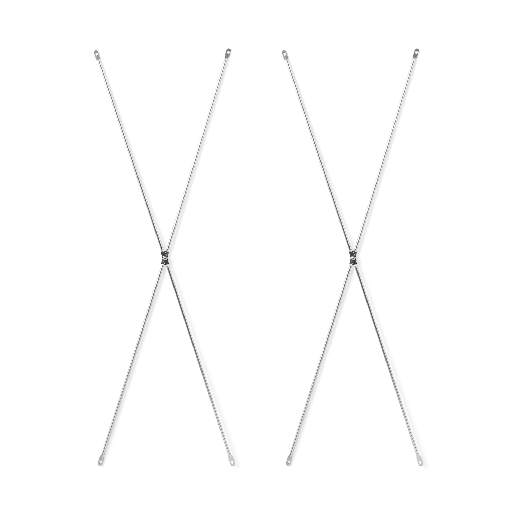 【２点セット】ステンレスユニットシェルフ　ステンレスクロスバー　大