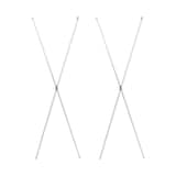 【２点セット】ステンレスユニットシェルフ用クロスバー　特大