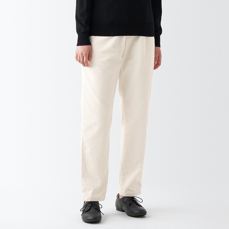 コーデュロイイージーパンツ 婦人xs オフ白 パンツ 婦人 レディース 通販 無印良品 コーデュロイイージーパンツ 婦人xs オフ白 パンツ 婦人 レディース 通販 無印良品