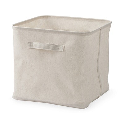 ポリエステル麻　ソフトボックス　Ｌ／約幅３５×奥行３５×高さ３２ｃｍ