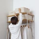 ポリエステル麻　ソフトボックス　角型　小　フタ式