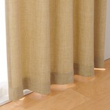 ポリエステルマット織ノンプリーツカーテン／マスタード