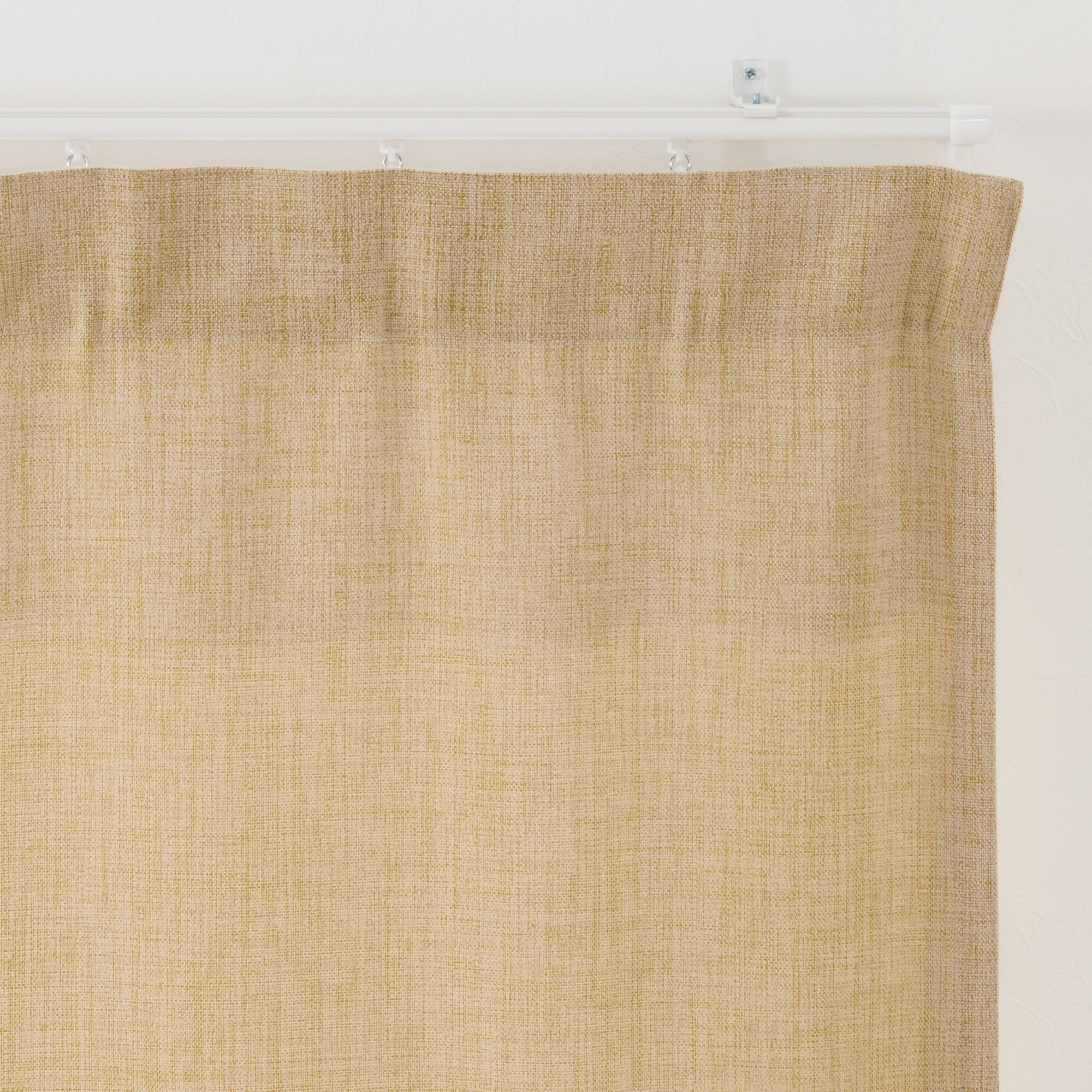 ポリエステルマット織ノンプリーツカーテン／マスタード