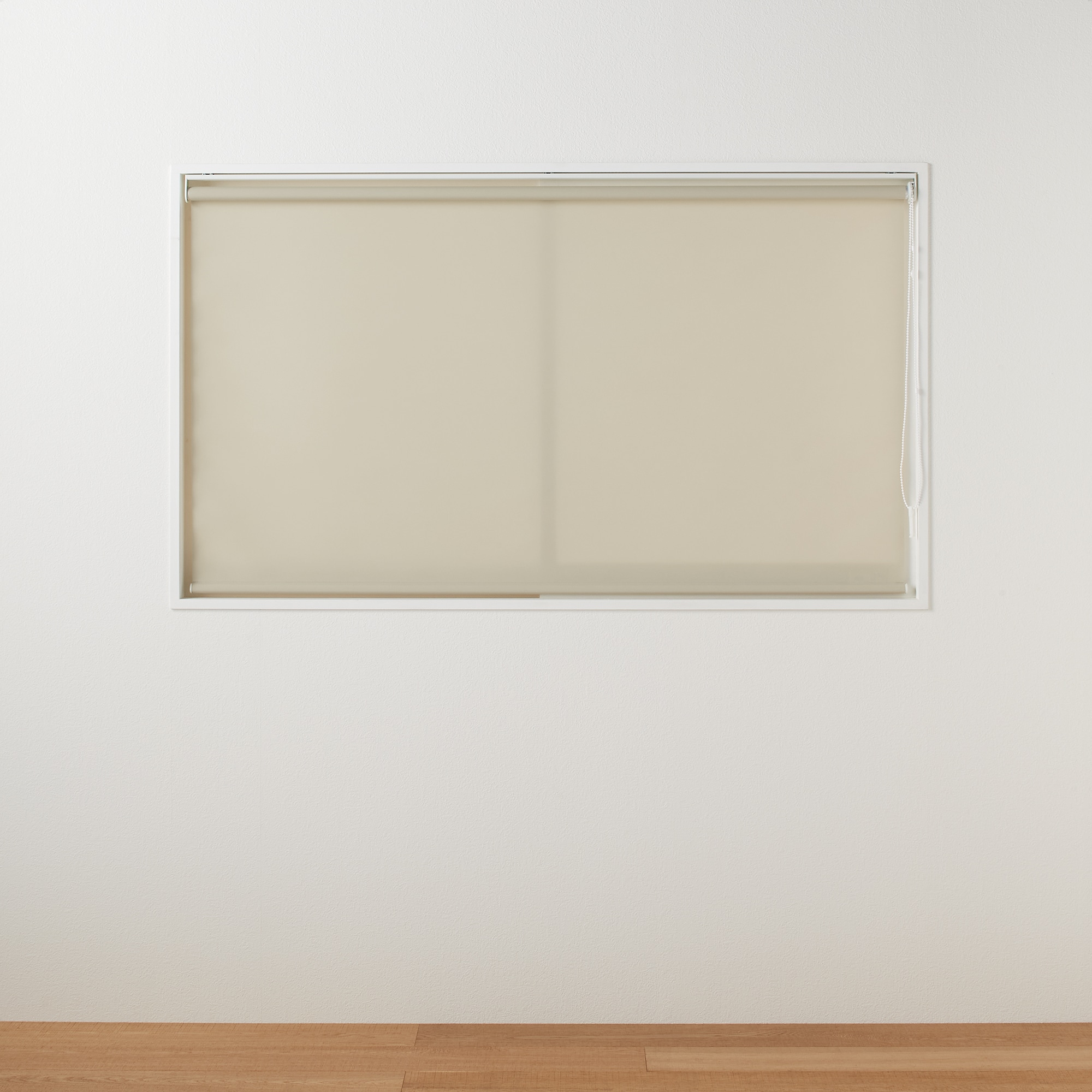 防炎　ポリエステル平織りロールスクリーン・チェーンタイプ／ライトグレー